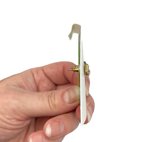 Kate Spade Gold Tone Bow and Crystal Stud Earrings - Picture 7 of 12